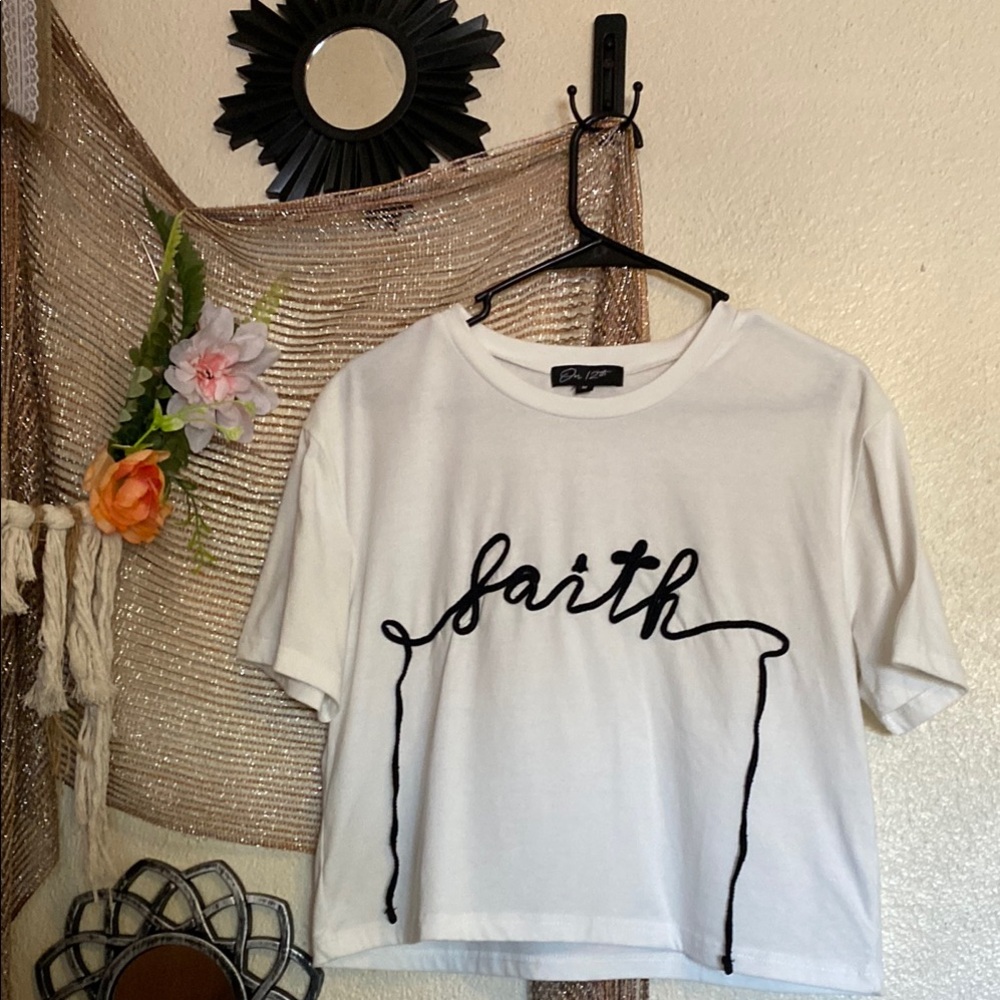White Faith Graphic Tee